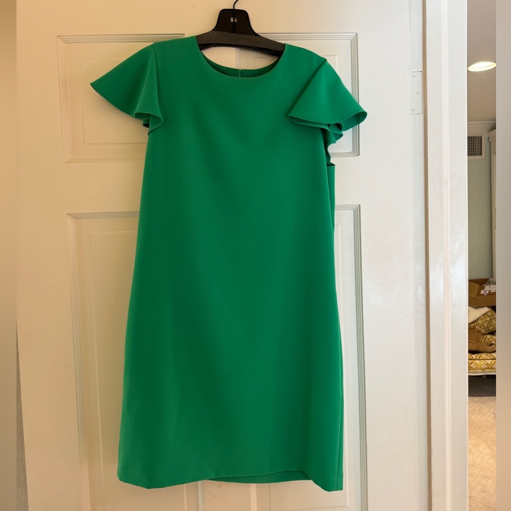 Milly Green Ruffle Mini Dress - Picture 2 of 4